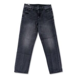 American Eagle Strigid Jeans Womens 4 Long Black Wash Punk Skater Grunge